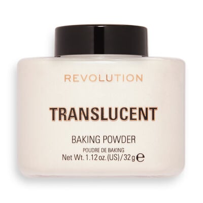 translucent baking powder lid on